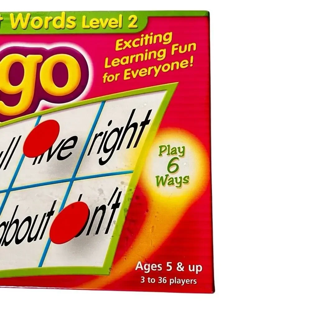 Sight Words Level 2 Bingo game by Trend Enterprises New Sealed in Box